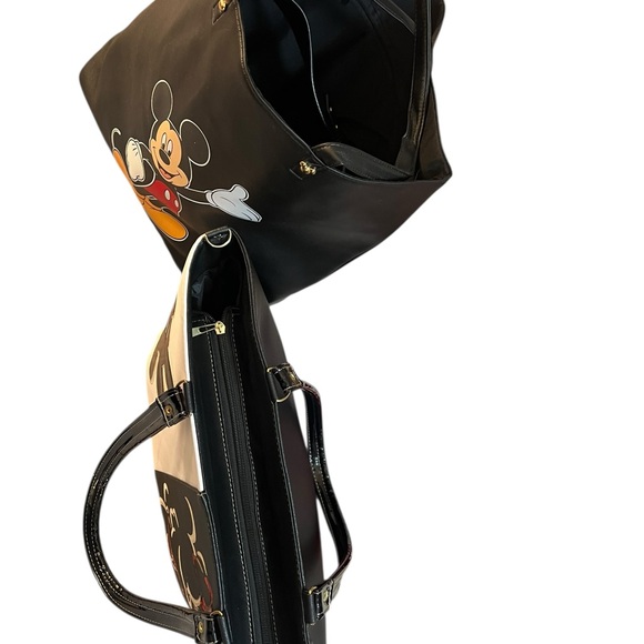 Disney Mickey & Minnie Black and Cream Tote Set - Picture 8 of 9